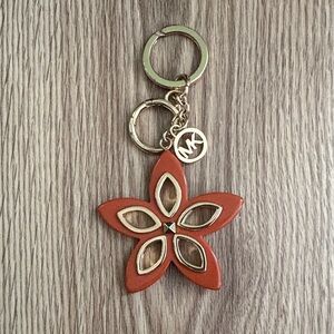 Michael Kors Orange Flower Keychain